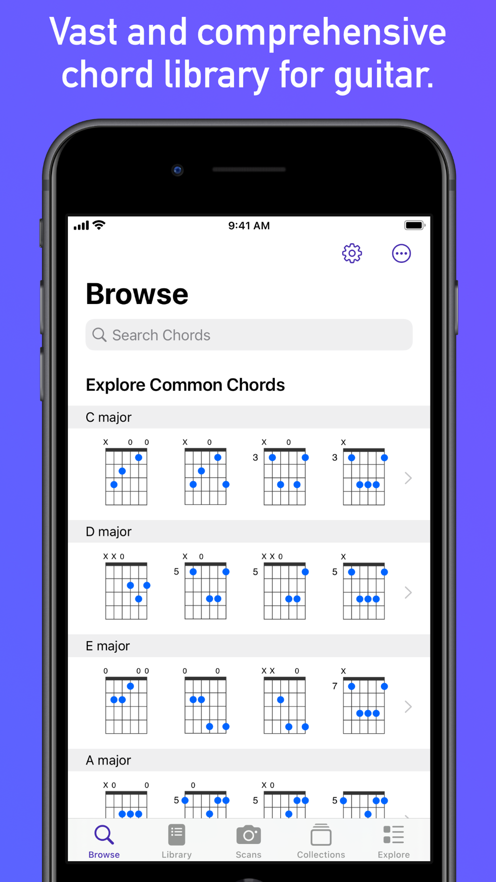 GtrLib Chords iPhone Screenshot 1