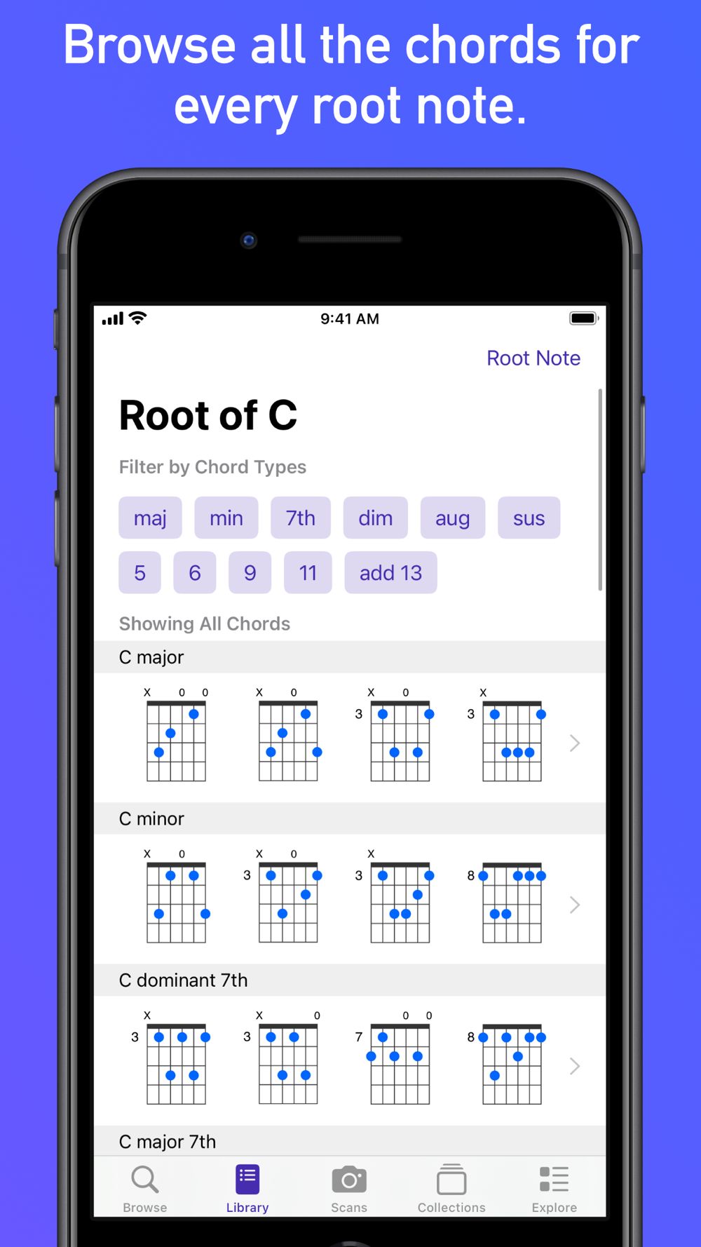 GtrLib Chords iPhone Screenshot 3