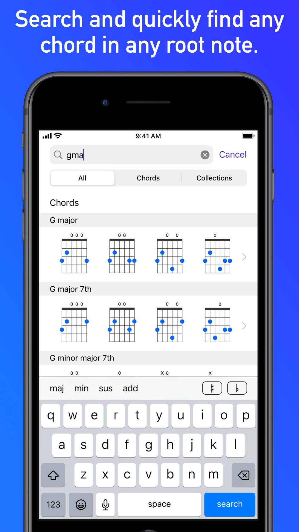 GtrLib Chords iPhone Screenshot 5