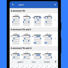 Search and quickly find any chord in any key